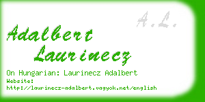 adalbert laurinecz business card